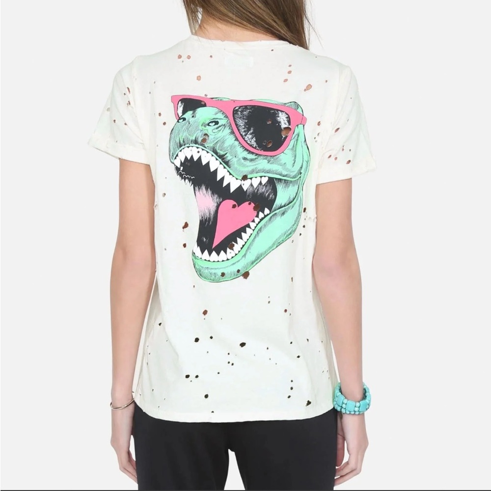 Distressed Dinosaur Tshirt by Lauren Moshi